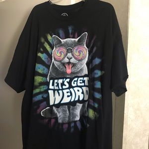 Let’s get weird cat tee
